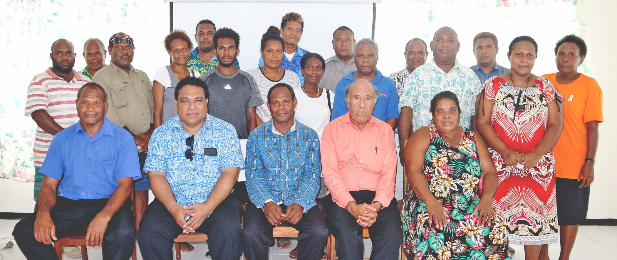 Temotu Province Insurance Consulation particpants with CBSI Governor. Dr