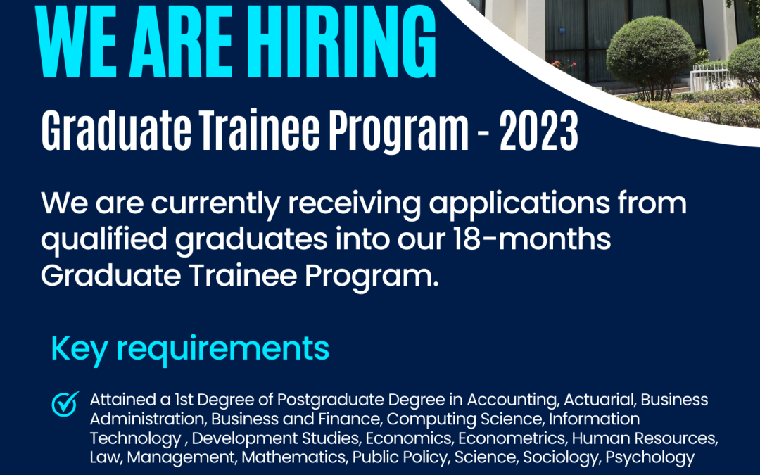 CBSI Graduate Trainee Program -2023 Advert